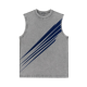 Men's 100% Cotton Knitted Tank Top: Fashionable Printed Design for Outdoor Sports
