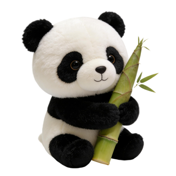 Panda Plush Holding Bamboo Stick(18 Inches)